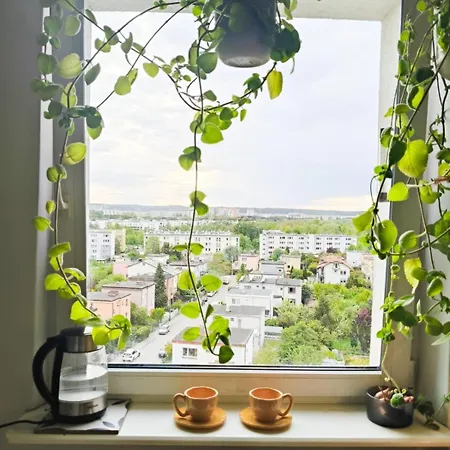 Apartment Przytulnie, 400m Do Plazy Z Widokiem Na Gdansk